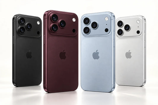 Illustration de la réplique — quatre finitions harmonisées avec les références de design Apple